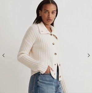 MADEWELL Oversize-Collar Cardigan Sweater (XXL)